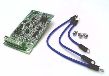 Analogue ingangen optiekaart, 3-channels, -/+10 V (13-bit signed) / (0) 4 - 20 mA (12 bit)