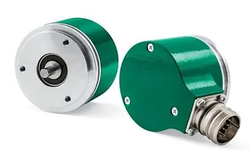 Programmeerbare incrementele encoder, behuizing 58 mm, volle of holle as 6 tot 15 mm 