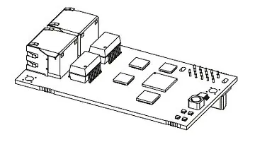 Ethernet Powerlink communicatie-optiekaart