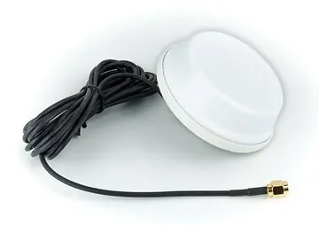 4G Hufterproof antenna, 3dBi, 3m RG174 cable, SMA-M, white 