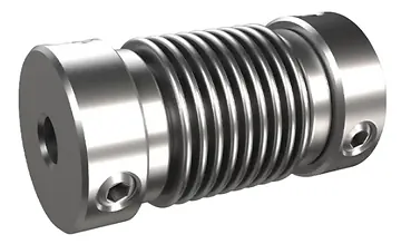 Balgkoppeling met een lengte van 22 mm en een diameter van 12 mm, bronzen balg